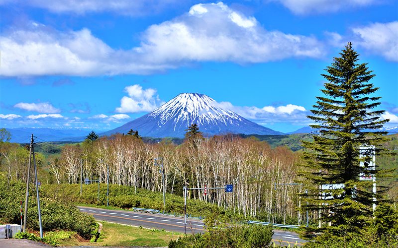 道の駅　羊望中山峠から見る景色